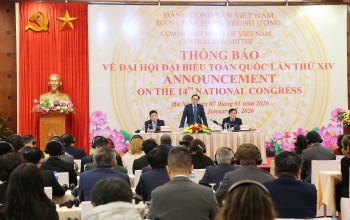 Thông báo về Đại hội Đảng tới các cơ quan đại diện ngoại giao, tổ chức quốc tế