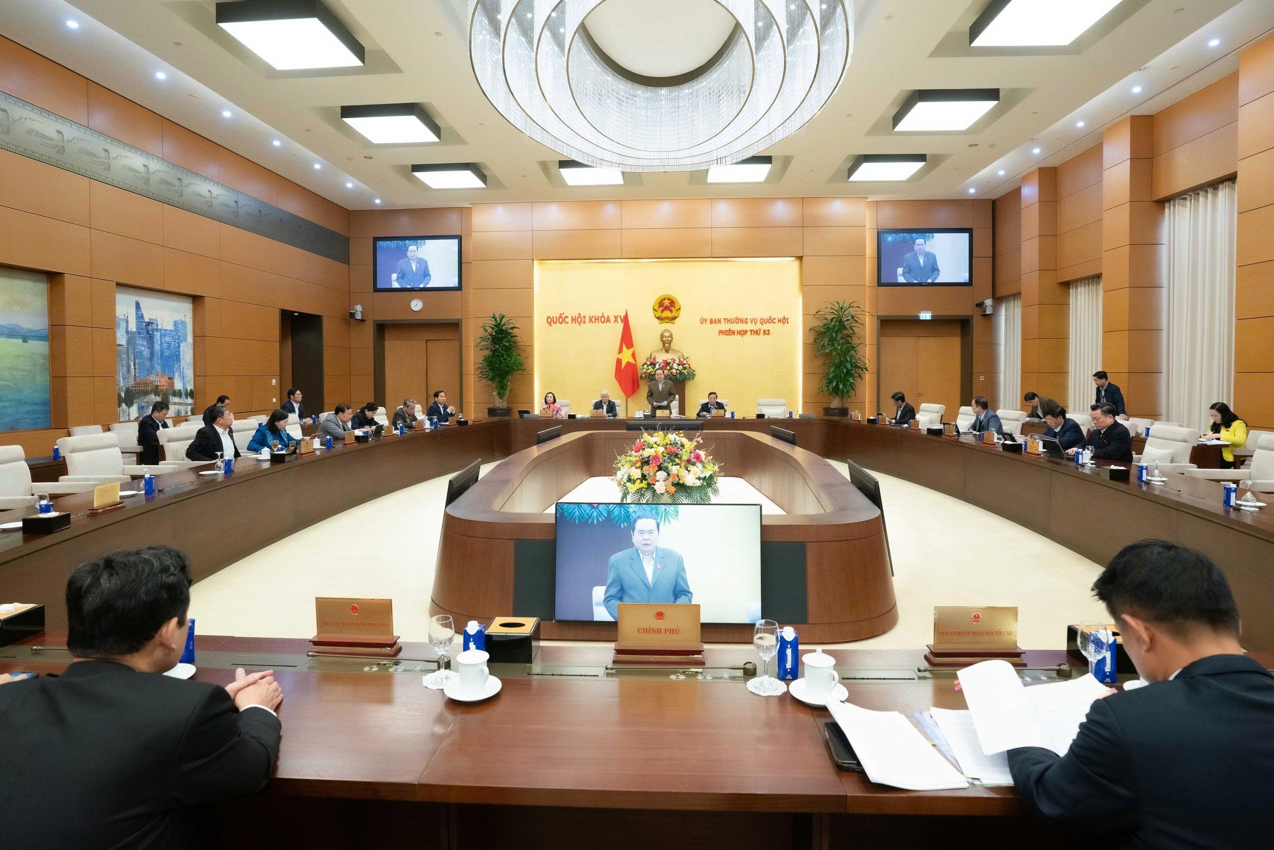 Phiên họp thứ 53 của Ủy ban Thường vụ Quốc hội. (Ảnh: quochoi.vn) Phiên họp thứ 53 của Ủy ban Thường vụ Quốc hội. (Ảnh: quochoi.vn)