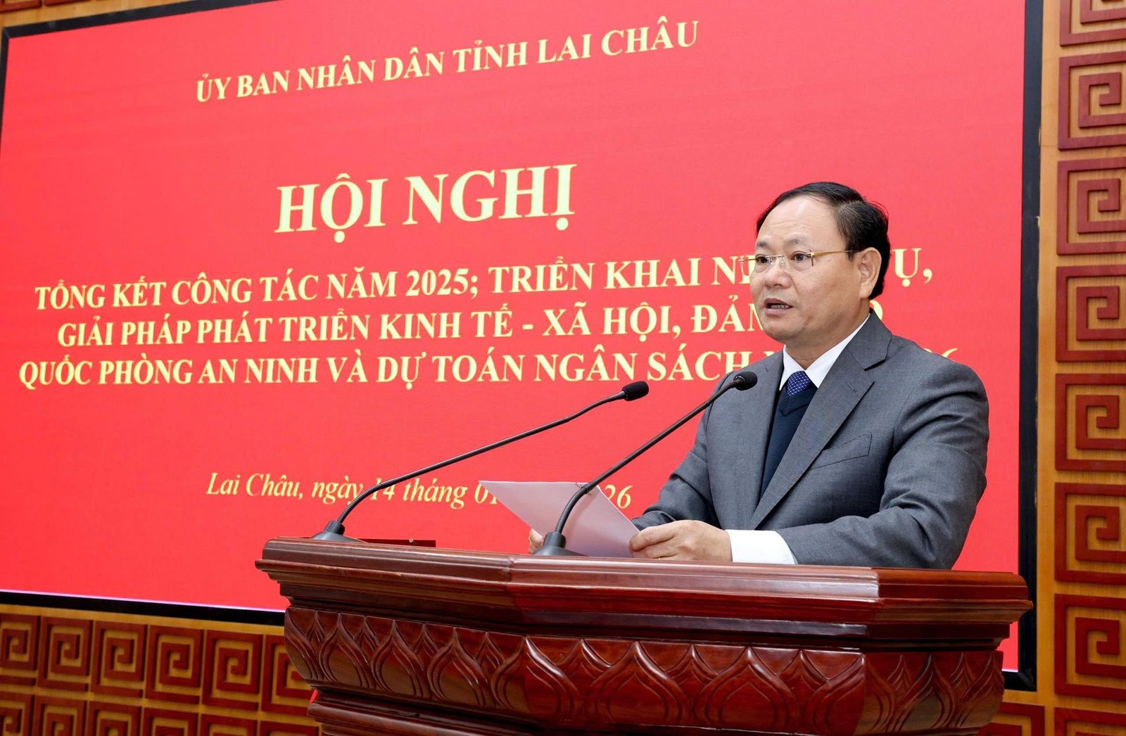Bí thư Tỉnh uỷ Lai Châu Lê Minh Ngân. (Ảnh: KT) Bí thư Tỉnh uỷ Lai Châu Lê Minh Ngân. (Ảnh: KT)