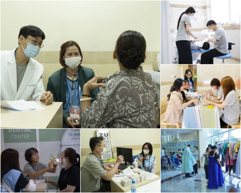 Đoàn y tế Hàn Quốc khám, cấp thuốc và điều trị miễn phí cho khoảng 3.000 người dân Đồng bằng sông Cửu Long