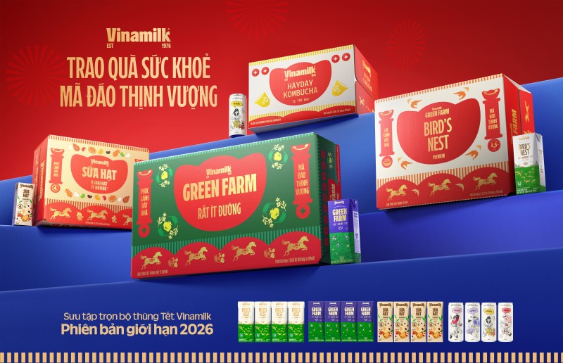 Hình 4: Bộ sản phẩm dinh dưỡng của Vinamilk cho “Tết có sức khỏe, cầu được ước thấy”. Ảnh: Vinamilk Hình 4: Bộ sản phẩm dinh dưỡng của Vinamilk cho “Tết có sức khỏe, cầu được ước thấy”. Ảnh: Vinamilk