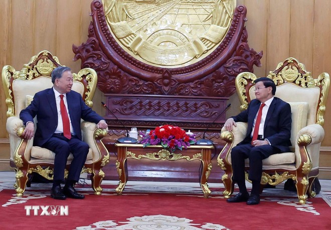 Tổng Bí thư Tô Lâm hội đàm với Tổng Bí thư, Chủ tịch nước Lào Thonglun Sisoulith Tổng Bí thư Tô Lâm hội đàm với Tổng Bí thư, Chủ tịch nước Lào Thonglun Sisoulith