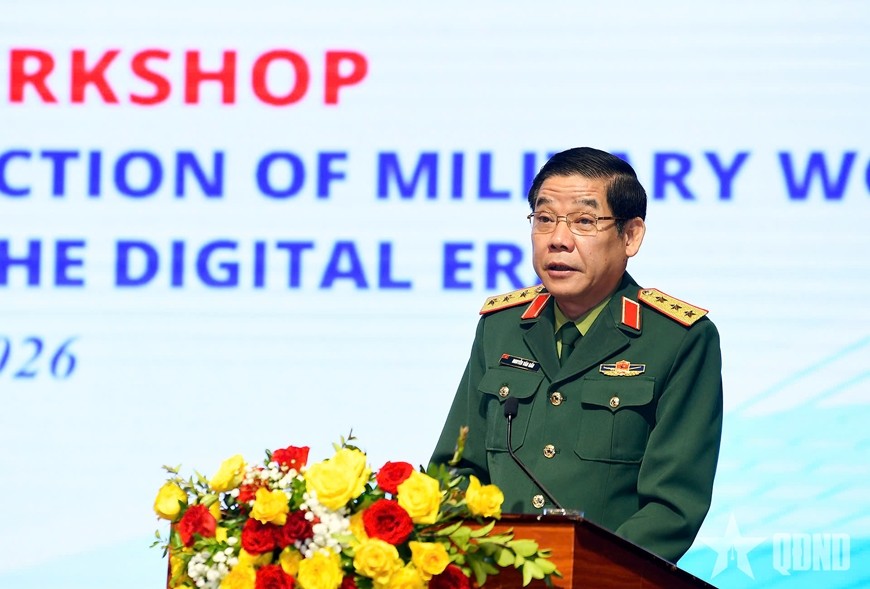 Nâng cao năng lực, bảo đảm an toàn cho phụ nữ Quân đội trong kỷ nguyên số Nâng cao năng lực, bảo đảm an toàn cho phụ nữ Quân đội trong kỷ nguyên số