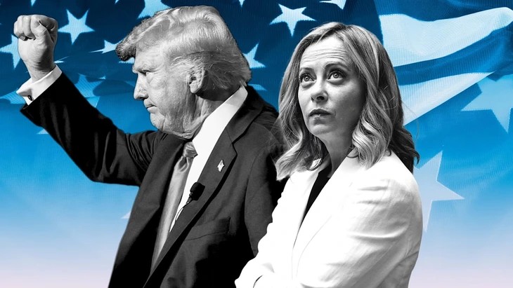 Tổng thống Mỹ Donald Trump (trái) và Thủ tướng Ý Giorgia Meloni - Ảnh: FINANCIAL TIMES Tổng thống Mỹ Donald Trump (trái) và Thủ tướng Ý Giorgia Meloni - Ảnh: FINANCIAL TIMES