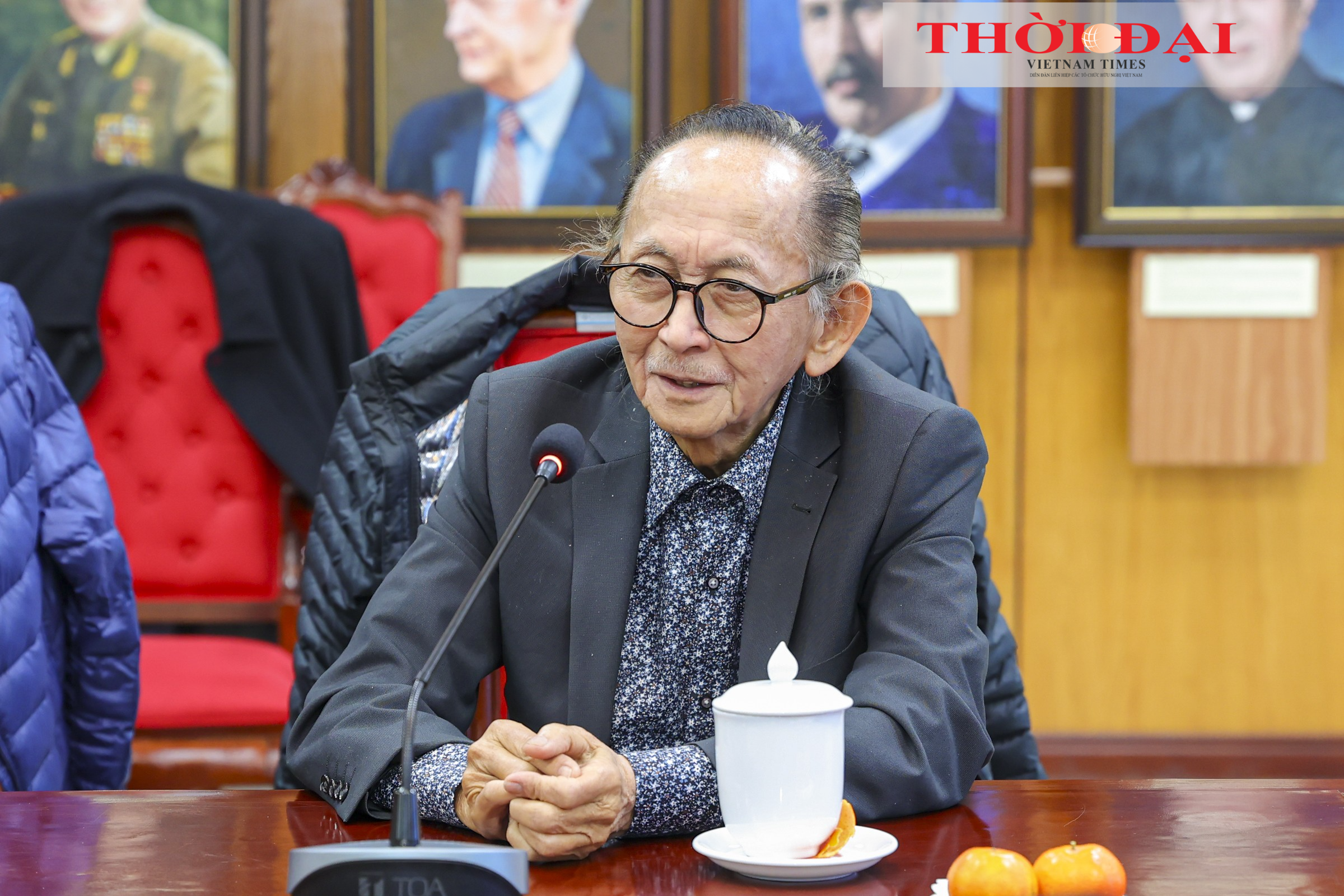 GS.TS Đặng Trung Phước, Chủ tịch Hiệp hội Canada - Việt Nam, phát biểu tại cuộc Gặp mặt. (Ảnh: Đinh Hòa) GS.TS Đặng Trung Phước, Chủ tịch Hiệp hội Canada - Việt Nam, phát biểu tại cuộc Gặp mặt. (Ảnh: Đinh Hòa)
