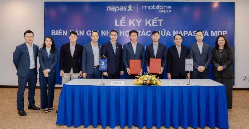 MDP và NAPAS ký Biên bản ghi nhớ hợp tác, thúc đẩy phát triển hạ tầng thanh toán quốc gia