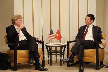 Đại tướng Phan Văn Giang tiếp Thứ trưởng thứ nhất Bộ Chiến tranh Hoa Kỳ