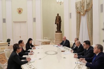 Đặc phái viên của Tổng Bí thư Tô Lâm hội kiến Tổng thống Liên bang Nga V. Putin