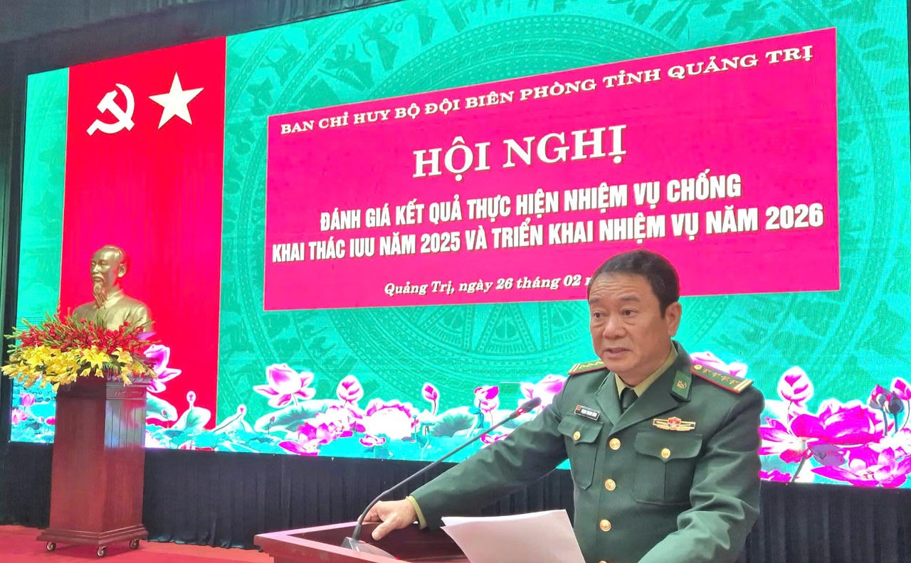 Đại tá Trịnh Thanh Bình, Chỉ huy trưởng BĐBP tỉnh Quảng Trị phát biểu tại hội nghị. Đại tá Trịnh Thanh Bình, Chỉ huy trưởng BĐBP tỉnh Quảng Trị phát biểu tại hội nghị.