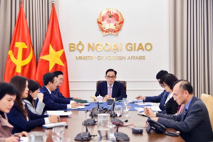 cuộc điện đàm - Ảnh: Bộ Ngoại giao cung cấp cuộc điện đàm - Ảnh: Bộ Ngoại giao cung cấp