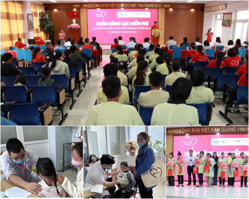 Lai Châu: Khám sàng lọc miễn phí bệnh tim bẩm sinh cho tất cả trẻ em dưới 18 tuổi Lai Châu: Khám sàng lọc miễn phí bệnh tim bẩm sinh cho tất cả trẻ em dưới 18 tuổi