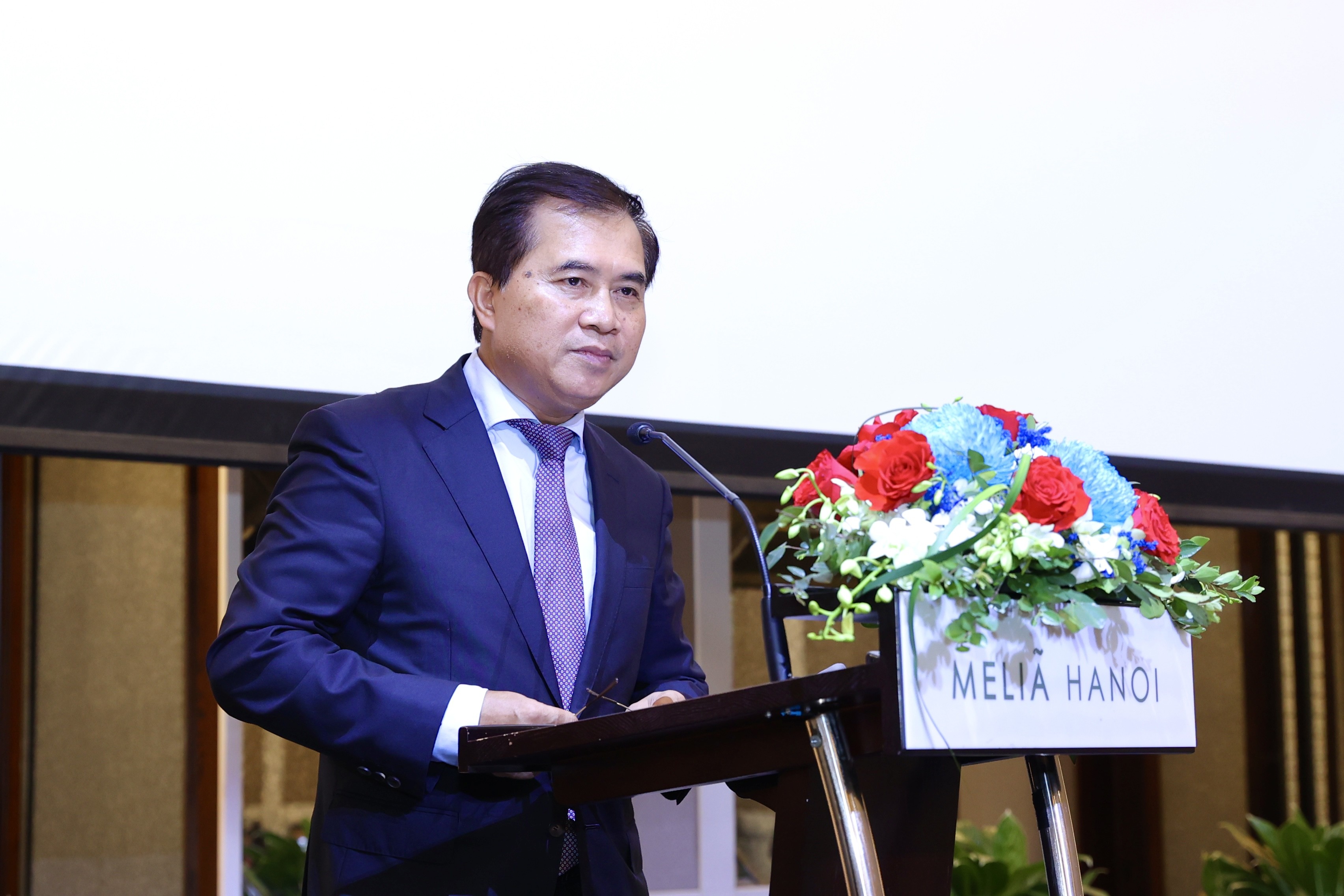 Chủ tịch Hội Hữu nghị Việt Nam-Slovakia Lê Quang Hùng phát biểu tại sự kiện.(Ảnh: KHÁNH LAN) Chủ tịch Hội Hữu nghị Việt Nam-Slovakia Lê Quang Hùng phát biểu tại sự kiện.(Ảnh: KHÁNH LAN)