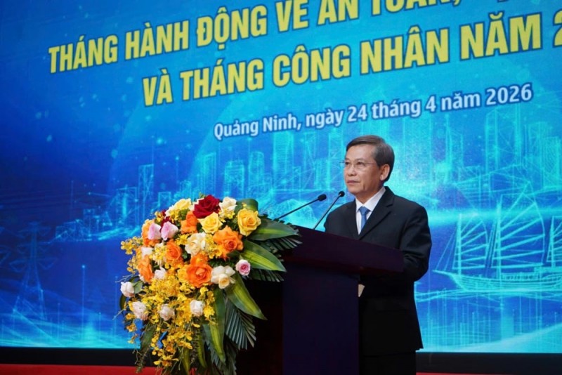 Ông Lê Minh Trí - Ủy viên Bộ Chính trị, Bí thư Trung ương Đảng, Trưởng Ban Nội chính Trung ương - phát biểu tại buổi lễ phát động. (Ảnh: Nguyễn Huệ)
