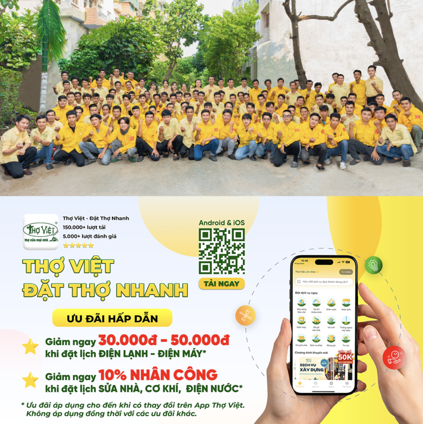 Quy trình minh bạch và chuyên nghiệp, Thợ Việt giúp làm sạch thiết bị và không gian sống cho mọi nhà. Quy trình minh bạch và chuyên nghiệp, Thợ Việt giúp làm sạch thiết bị và không gian sống cho mọi nhà.