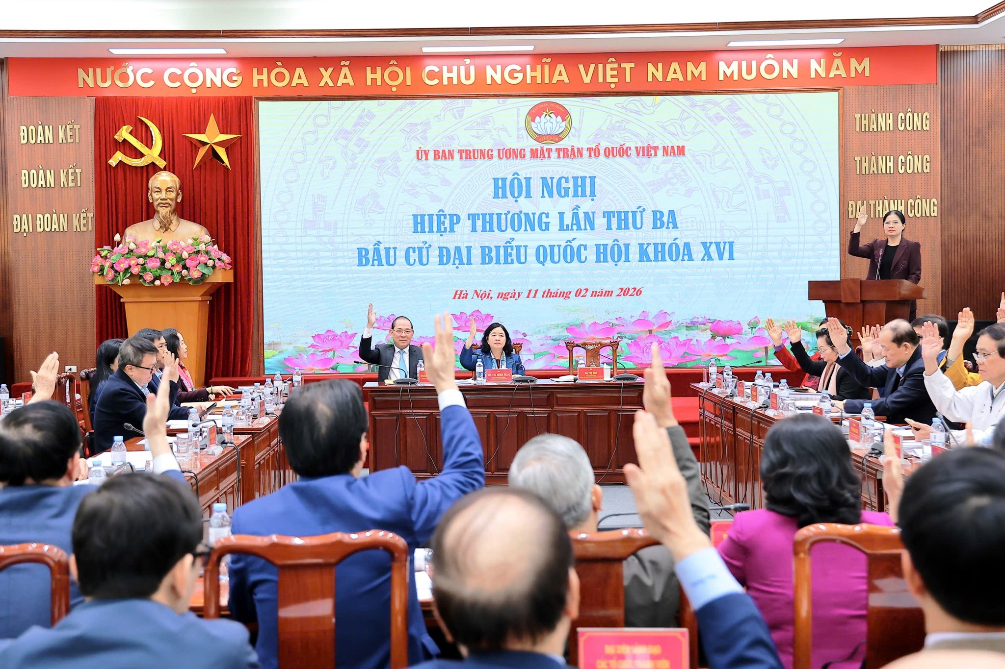Đoàn Chủ tịch Ủy ban Trung ương MTTQ Việt Nam tổ chức Hội nghị hiệp thương lần thứ ba Đoàn Chủ tịch Ủy ban Trung ương MTTQ Việt Nam tổ chức Hội nghị hiệp thương lần thứ ba