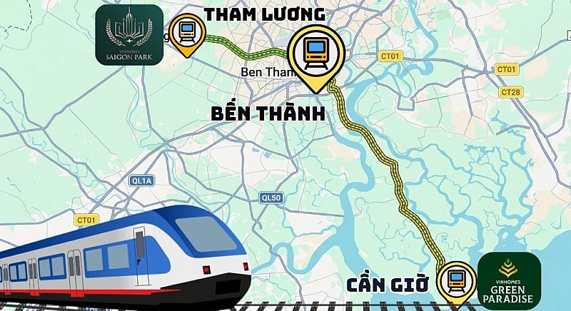 TP.HCM: 2 tuyến metro mở trục thịnh vượng, 2 siêu đô thị Vinhomes tạo cực tăng trưởng mới