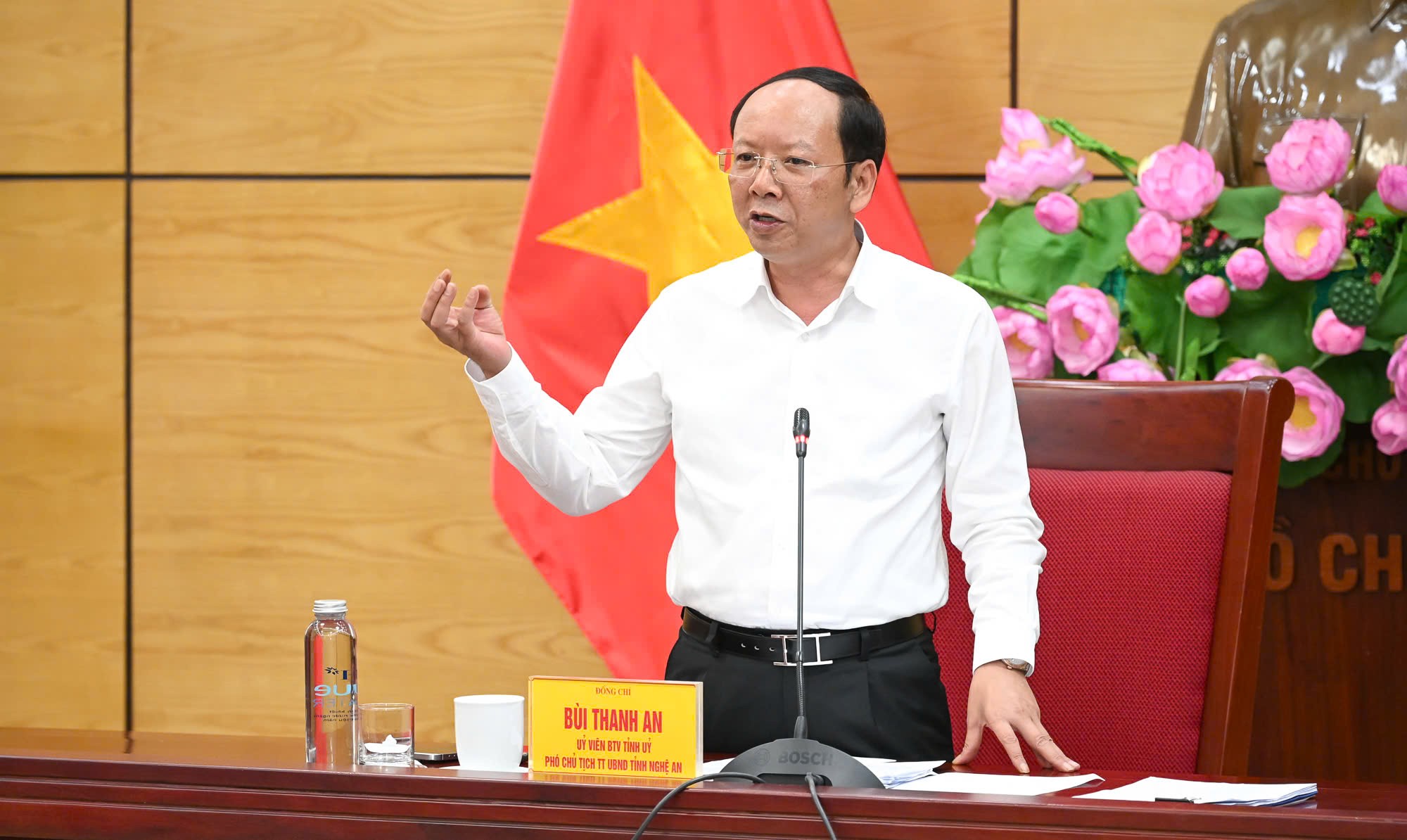 ông Bùi Thanh An, Phó Chủ tịch Thường trực UBND tỉnh Nghệ An 