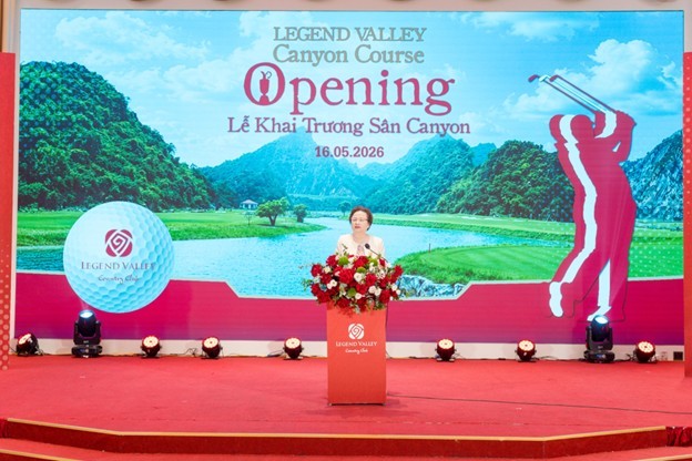 Bà Nguyễn Thị Nga - Chủ tịch Tập đoàn BRG - bày tỏ mong muốn phát triển Legend Valley Country Club thành điểm đến gôn của châu Á