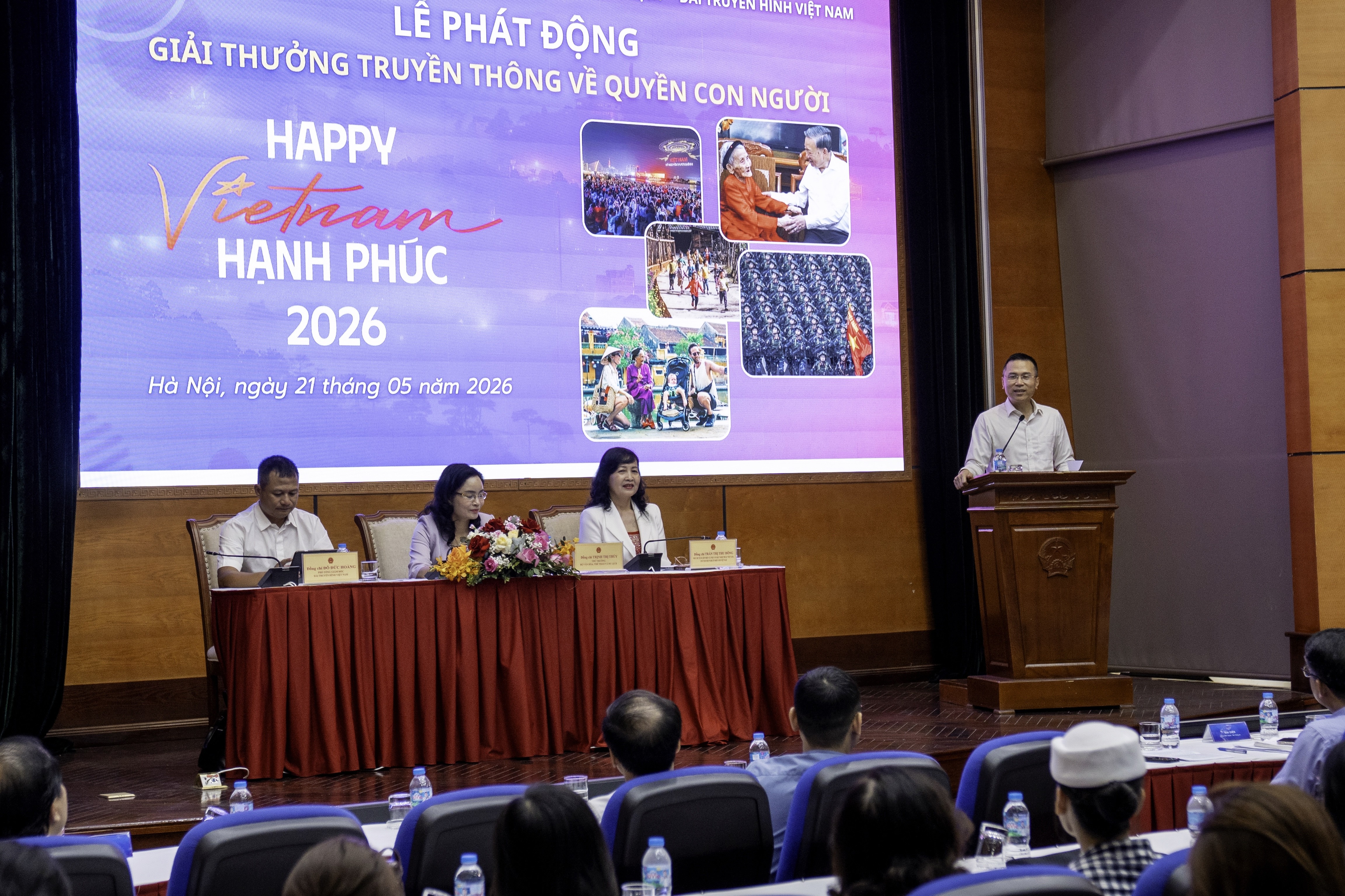 Ông Phạm Anh Tuấn, Cục trưởng Cục Thông tin cơ sở và Thông tin đối ngoại (Bộ Văn hóa, Thể thao và Du lịch) phát biểu tại lễ phát động. Ông Phạm Anh Tuấn, Cục trưởng Cục Thông tin cơ sở và Thông tin đối ngoại (Bộ Văn hóa, Thể thao và Du lịch) phát biểu tại lễ phát động.