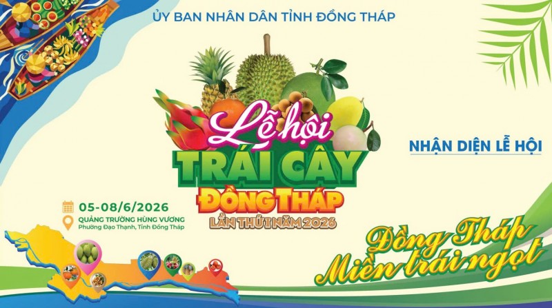 Nhiều điểm nhấn hấp dẫn tại Lễ hội trái cây Đồng Tháp lần thứ I năm 2026