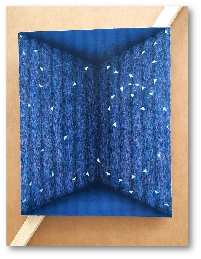 Mặt hồ tĩnh lặng số 02_Acrylic và sơn dầu_67 × 82 cm