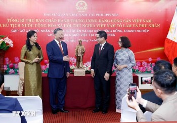 Tổng Bí thư, Chủ tịch nước gặp gỡ đại diện cộng đồng người Việt tại Philippines