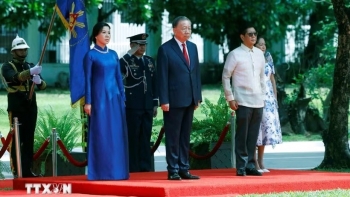 Lễ đón Tổng Bí thư, Chủ tịch nước Tô Lâm thăm cấp Nhà nước Philippines