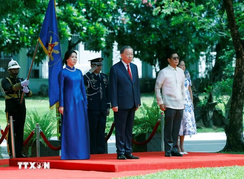Lễ đón Tổng Bí thư, Chủ tịch nước Tô Lâm thăm cấp Nhà nước Philippines Lễ đón Tổng Bí thư, Chủ tịch nước Tô Lâm thăm cấp Nhà nước Philippines