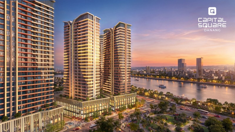 Phối cảnh dự án Capital Square bên sông Hàn. Phối cảnh dự án Capital Square bên sông Hàn.