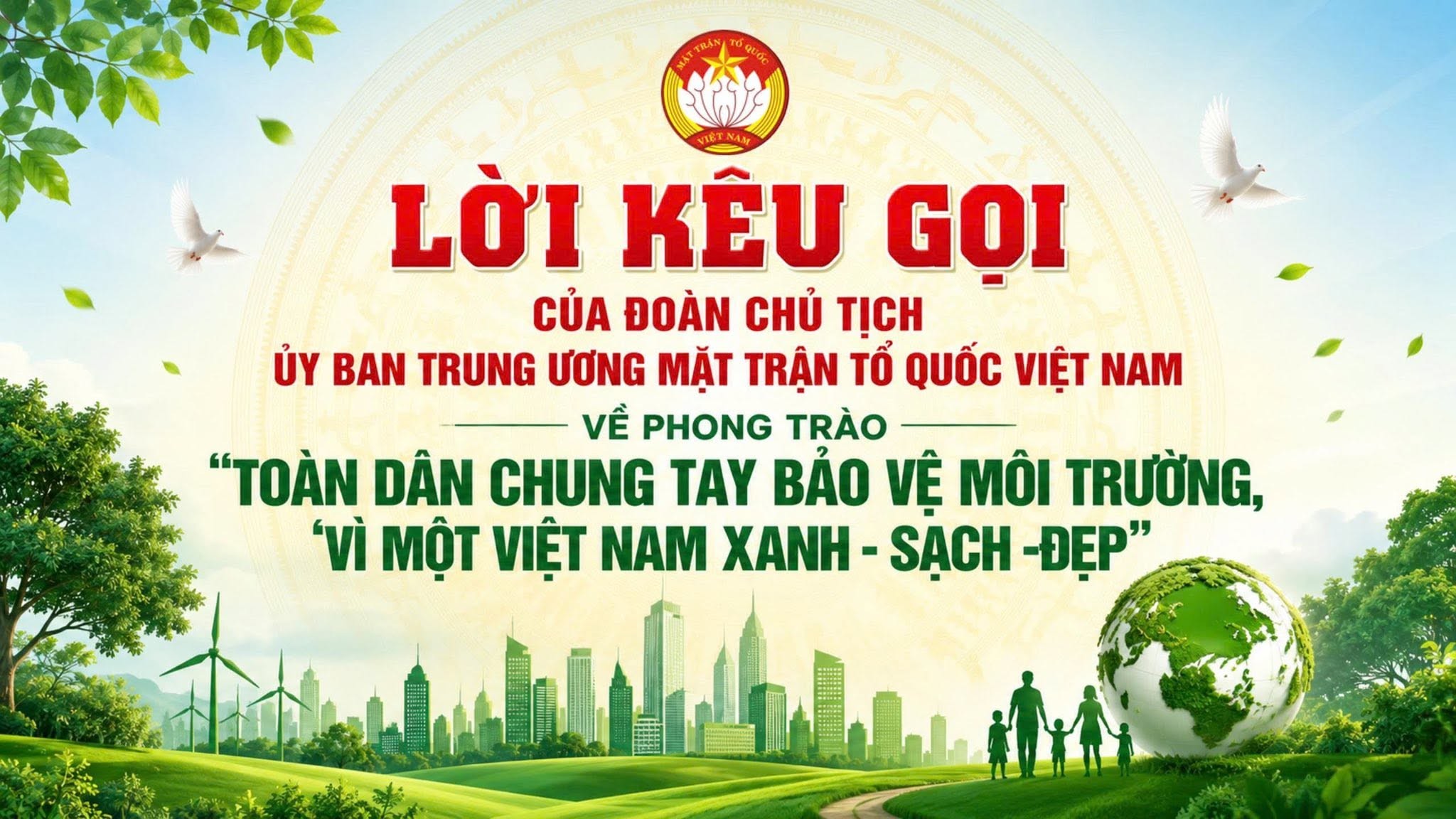 Lời kêu gọi của Đoàn Chủ tịch Ủy ban Trung ương MTTQ Việt Nam về phong trào 