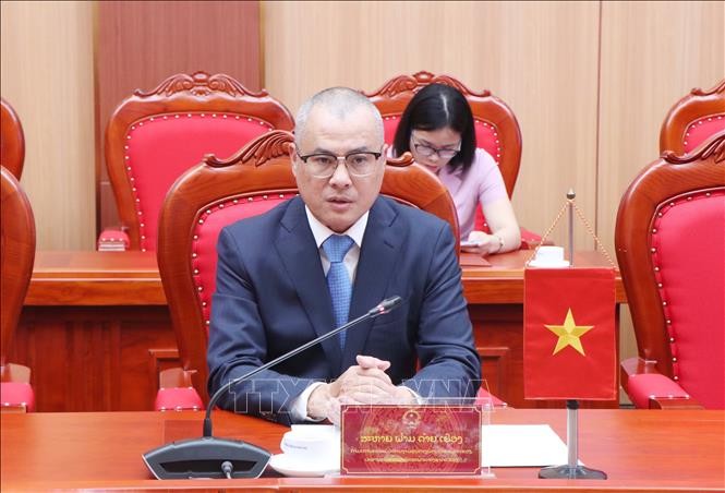 Bí thư Tỉnh ủy Phú Thọ Phạm Đại Dương phát biểu tại buổi làm việc. Ảnh: Thu Hương/TTXVN