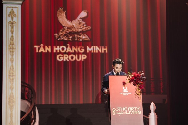 Ông Đỗ Hoàng Minh, Phó chủ tịch Tập đoàn Tân Hoàng Minh phát biểu tại sự kiện Ông Đỗ Hoàng Minh, Phó chủ tịch Tập đoàn Tân Hoàng Minh phát biểu tại sự kiện