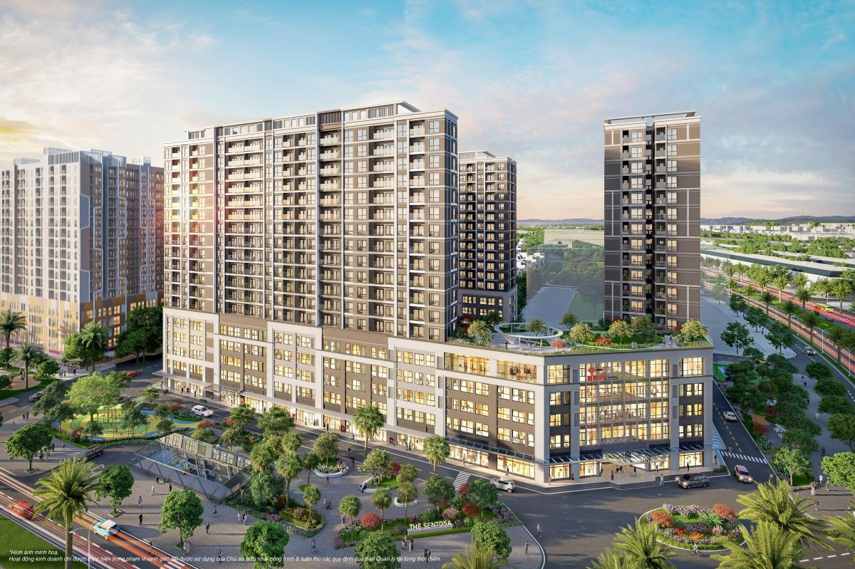 The Sentosa dự kiến cất nóc tháng 9/2026 và dự kiến bàn giao tháng 3/2027. The Sentosa dự kiến cất nóc tháng 9/2026 và dự kiến bàn giao tháng 3/2027.