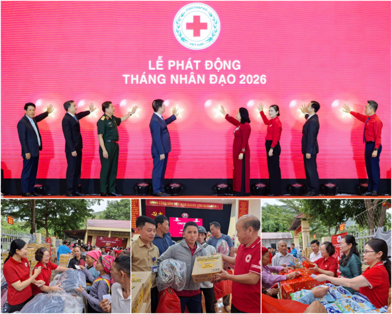 Tháng Nhân đạo 2026: trợ giúp gần 600 nghìn lượt người khó khăn, yếu thế
