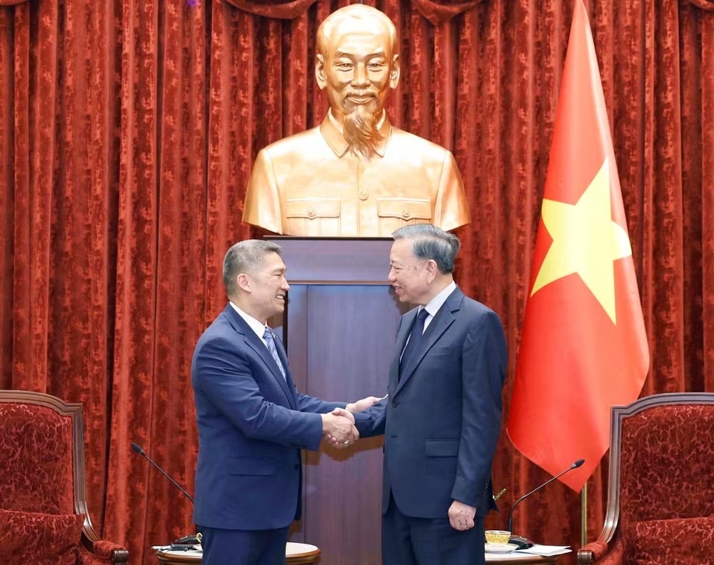 Tổng Bí thư, Chủ tịch nước Tô Lâm tiếp Quyền Bộ trưởng Hải quân Hoa Kỳ Hùng Cao Tổng Bí thư, Chủ tịch nước Tô Lâm tiếp Quyền Bộ trưởng Hải quân Hoa Kỳ Hùng Cao
