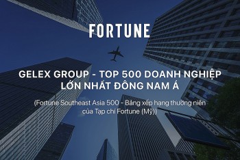 GELEX tiếp tục thăng hạng trong Top 500 doanh nghiệp lớn nhất Đông Nam Á