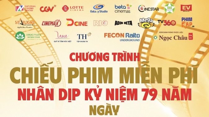 190 cụm rạp đồng loạt chiếu phim miễn phí dịp 27/7