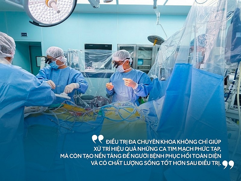 Phía sau mỗi ca phẫu thuật thành công là sự phối hợp chặt chẽ, chính xác và tận tâm của cả ê-kíp.