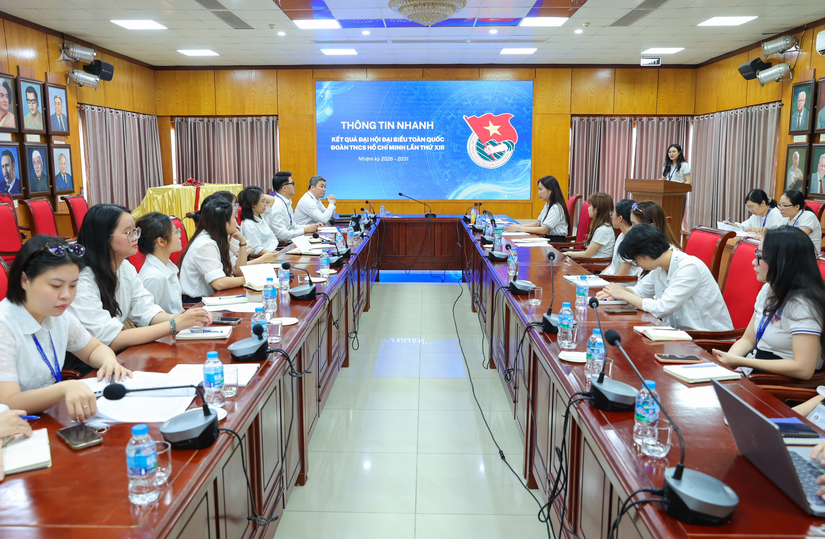 Hội nghị Sơ kết công tác Đoàn và phong trào Thanh niên 6 tháng đầu năm và phương hướng nhiệm vụ trọng tâm 6 tháng cuối năm 2026. (Ảnh: Đinh Hòa)
