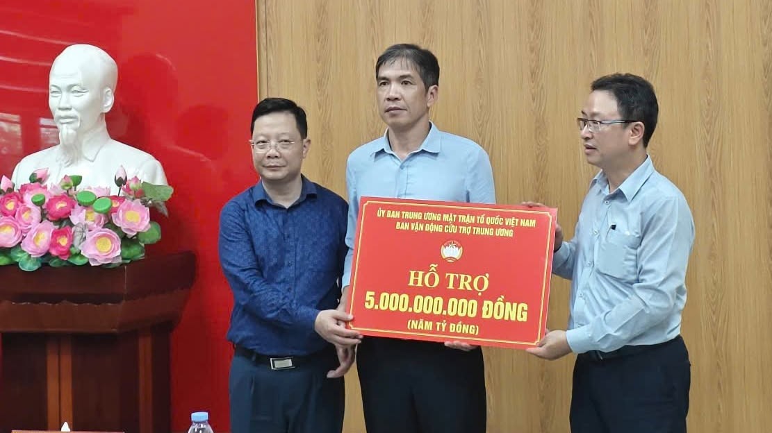 Ủy ban Trung ương MTTQ Việt Nam phân bổ 5 tỷ đồng hỗ trợ Lai Châu khắc phục hậu quả mưa lũ