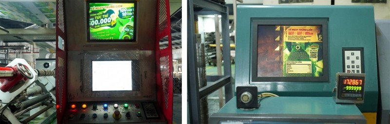 Hệ thống sản xuất và in mã vận hành tự động trên dây chuyền, nơi mỗi mã được tạo ra mà không có sự can thiệp của con người. Hệ thống sản xuất và in mã vận hành tự động trên dây chuyền, nơi mỗi mã được tạo ra mà không có sự can thiệp của con người.