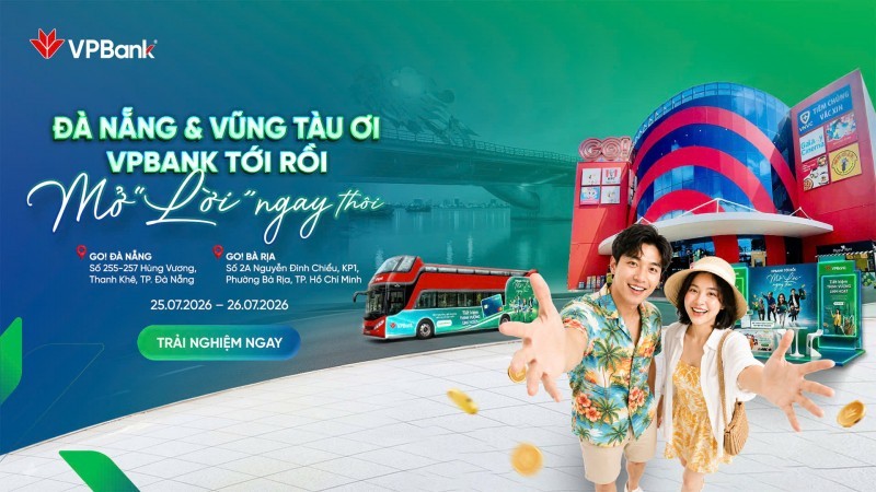 “VPBank tới rồi, mở “lời” ngay thôi” tiếp tục hành trình tại Đà Nẵng
với không gian trải nghiệm đa sắc màu
