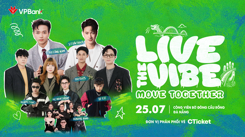 VPBank Live the Vibe - Move Together sẽ diễn ra tại Đà Nẵng vào ngày 25/7. Ảnh VPBank.