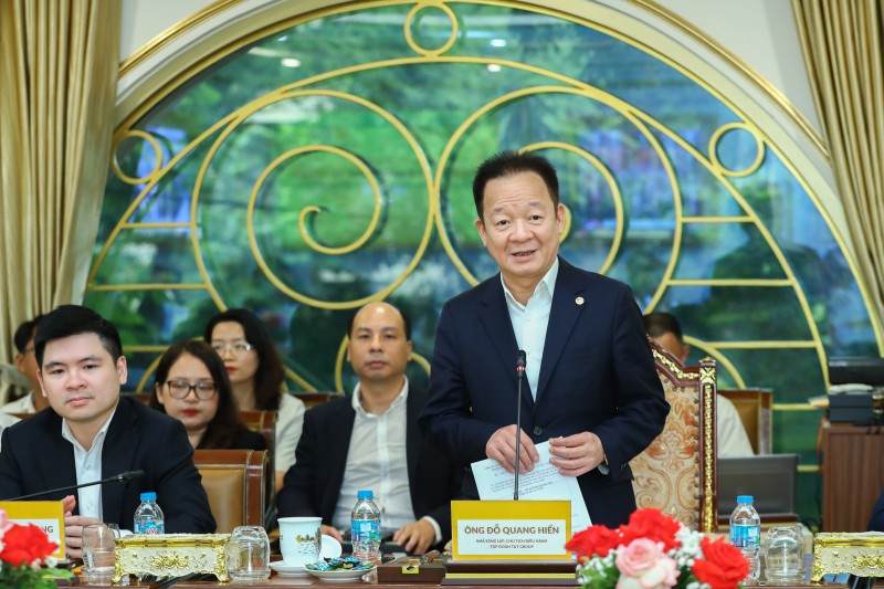 Nhà sáng lập, Chủ tịch Điều hành T&T Group Đỗ Quang Hiển phát biểu tại sự kiện