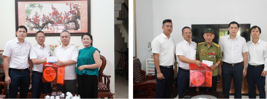 Công đoàn Công ty Điện lực Lạng Sơn tổ chức thăm hỏi, tặng quà cho các gia đình cán bộ, nhân viên có thân nhân là người có công với cách mạng