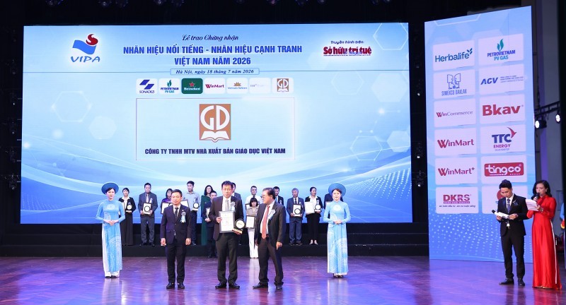 Nhà xuất bản Giáo dục Việt Nam lọtTop 20 Nhãn hiệu nổi tiếng Việt Nam năm 2026 Nhà xuất bản Giáo dục Việt Nam lọtTop 20 Nhãn hiệu nổi tiếng Việt Nam năm 2026