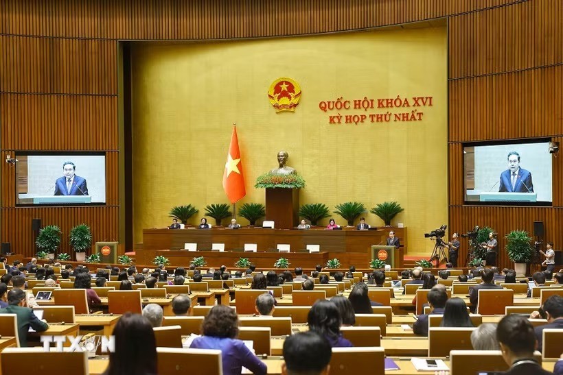 Chủ tịch Quốc hội Trần Thanh Mẫn phát biểu bế mạc Kỳ họp thứ Nhất, Quốc hội khóa XVI. (Ảnh: Doãn Tấn/TTXVN) Chủ tịch Quốc hội Trần Thanh Mẫn phát biểu bế mạc Kỳ họp thứ Nhất, Quốc hội khóa XVI. (Ảnh: Doãn Tấn/TTXVN)