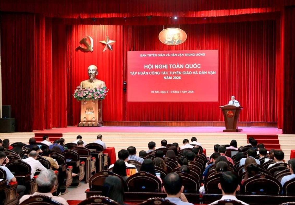Hội nghị toàn quốc tập huấn công tác tuyên giáo và dân vận năm 2026.