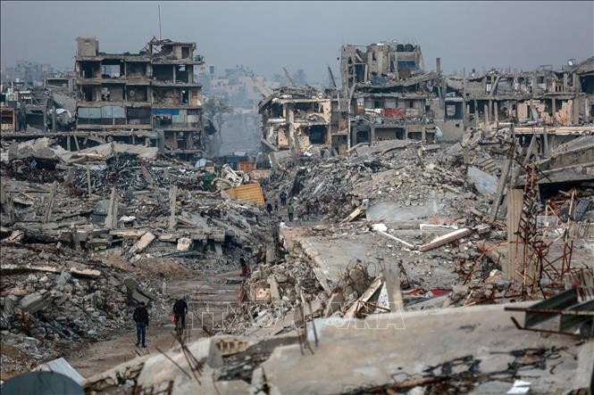 Quang cảnh khu vực Zeitoun, Gaza. (Ảnh: THX/TTXVN) Quang cảnh khu vực Zeitoun, Gaza. (Ảnh: THX/TTXVN)
