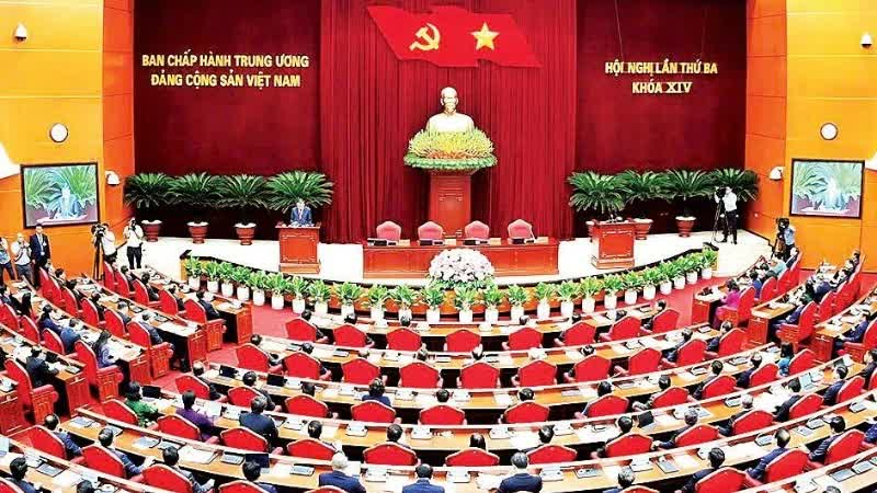 Tổng Bí thư, Chủ tịch nước Tô Lâm phát biểu chỉ đạo Hội nghị toàn quốc nghiên cứu, học tập, quán triệt và triển khai thực hiện Nghị quyết Hội nghị lần thứ ba Ban Chấp hành Trung ương Đảng khóa XIV. (Ảnh TRẦN HẢI) Tổng Bí thư, Chủ tịch nước Tô Lâm phát biểu chỉ đạo Hội nghị toàn quốc nghiên cứu, học tập, quán triệt và triển khai thực hiện Nghị quyết Hội nghị lần thứ ba Ban Chấp hành Trung ương Đảng khóa XIV. (Ảnh TRẦN HẢI)